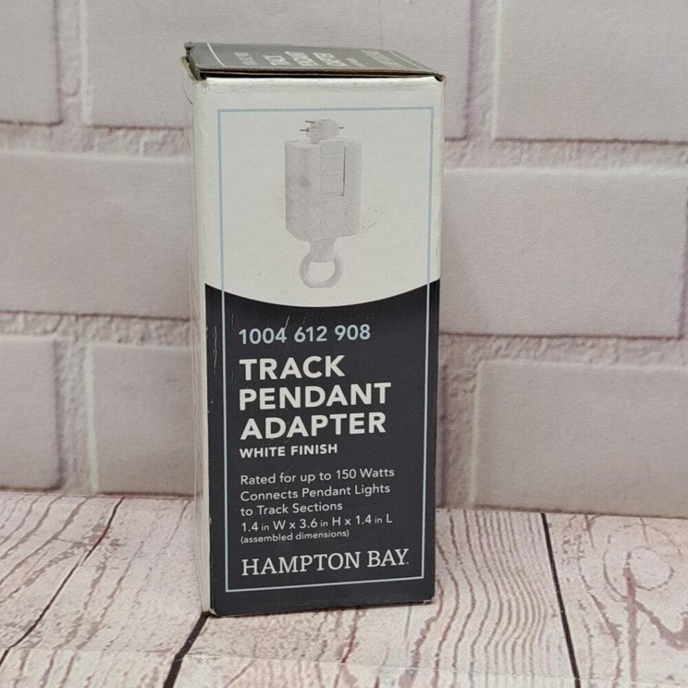 Hampton Bay Track Light  Pendant Adapter White  Finish 150‎ Watt